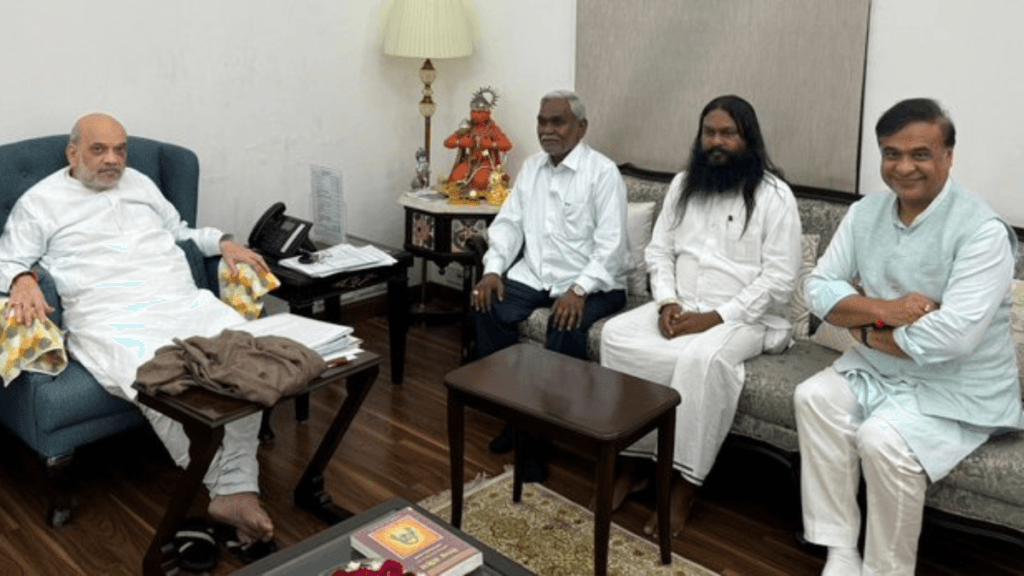 Champai Soren : 30 अगस्त को बीजेपी में शामिल होंगे चंपई सोरेन 2 champai soren meets amti shah
