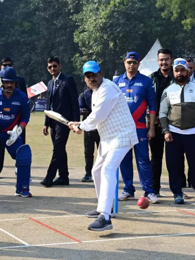 friendly cricket match among Members of Parliament, across political parties, for raising awareness for ‘TB Mukt Bharat’ and ‘Nasha Mukt Bharat’, at the Major Dhyan Chand National Stadium