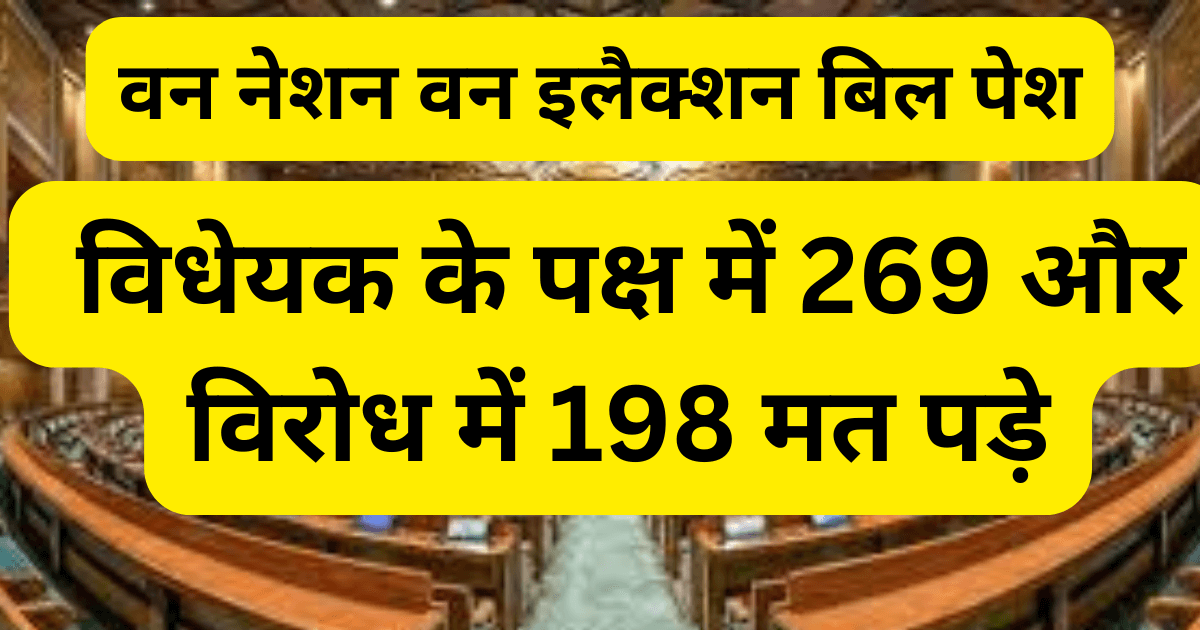 One Nation One election : एक साथ चुनाव कराने के लिए दो विधेयक लोकसभा में पेश