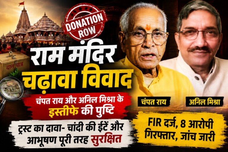 Ram Mandir Donation Row: चंपत राय और अनिल मिश्रा के इस्तीफे की पुष्टि