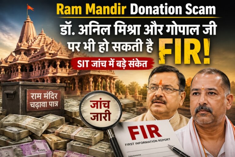 Ram Mandir Donation Scam: डॉ. अनिल मिश्रा और गोपाल जी पर भी हो सकती है FIR, SIT जांच में बड़े संकेत