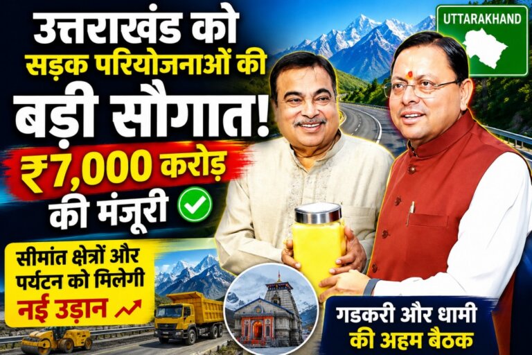 Uttarakhand Road Project : ₹7,000 करोड़ की बड़ी सौगात