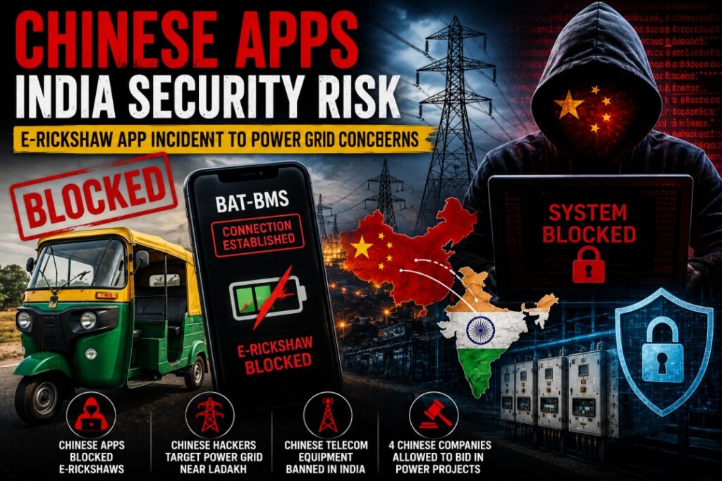 Chinese Apps India Security Risk: ई-रिक्शा ऐप विवाद के बाद क्या भारत के पावर ग्रिड की सुरक्षा पर नए सवाल खड़े हो गए हैं?