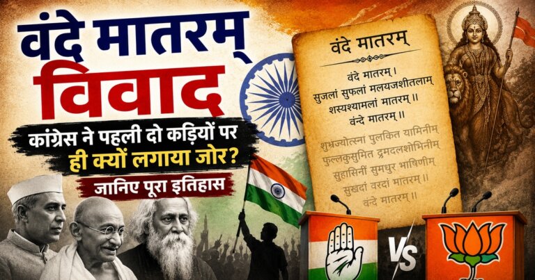 Vande Mataram Controversy: कांग्रेस ने पहली दो कड़ियों पर ही क्यों लगाया जोर? जानिए पूरा इतिहास