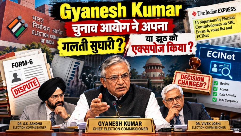 Gyanesh Kumar: SIR विवाद के बीच चुनाव आयोग की पूर्ण बैठक, ECINet Review और Form-6 पर बड़ा फैसला