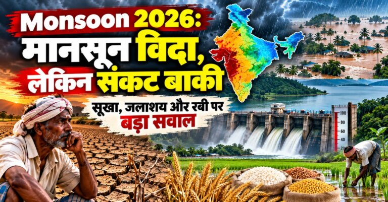 Monsoon 2026: मानसून विदा, लेकिन संकट बाकी—सूखा, जलाशय और रबी पर बड़ा सवाल